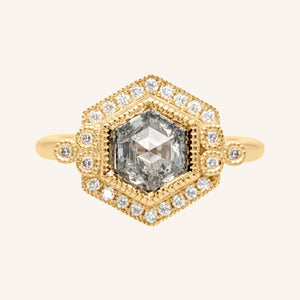 1.14ct Hexagon Rosecut <br> <b>Emily Gill </b>| Tundraveil Ring