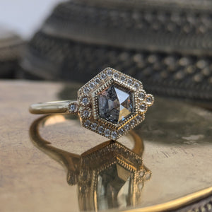 1.14ct Hexagon Rosecut <br> <b>Emily Gill </b>| Tundraveil Ring