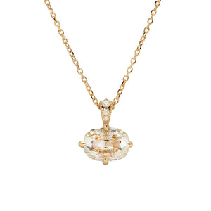 1.00ct Modern Antique Old Mine Cut <br><b>Emily Warden Designs</b> | Antique Diamond Hidden Halo Pendant