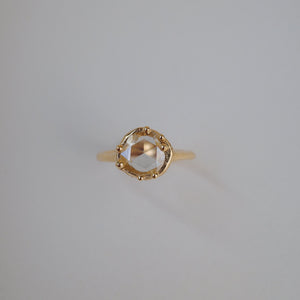 0.60ct Round Rosecut <br><b> We Are Arrow </b>| Antique Rosecut Diamond Solitaire