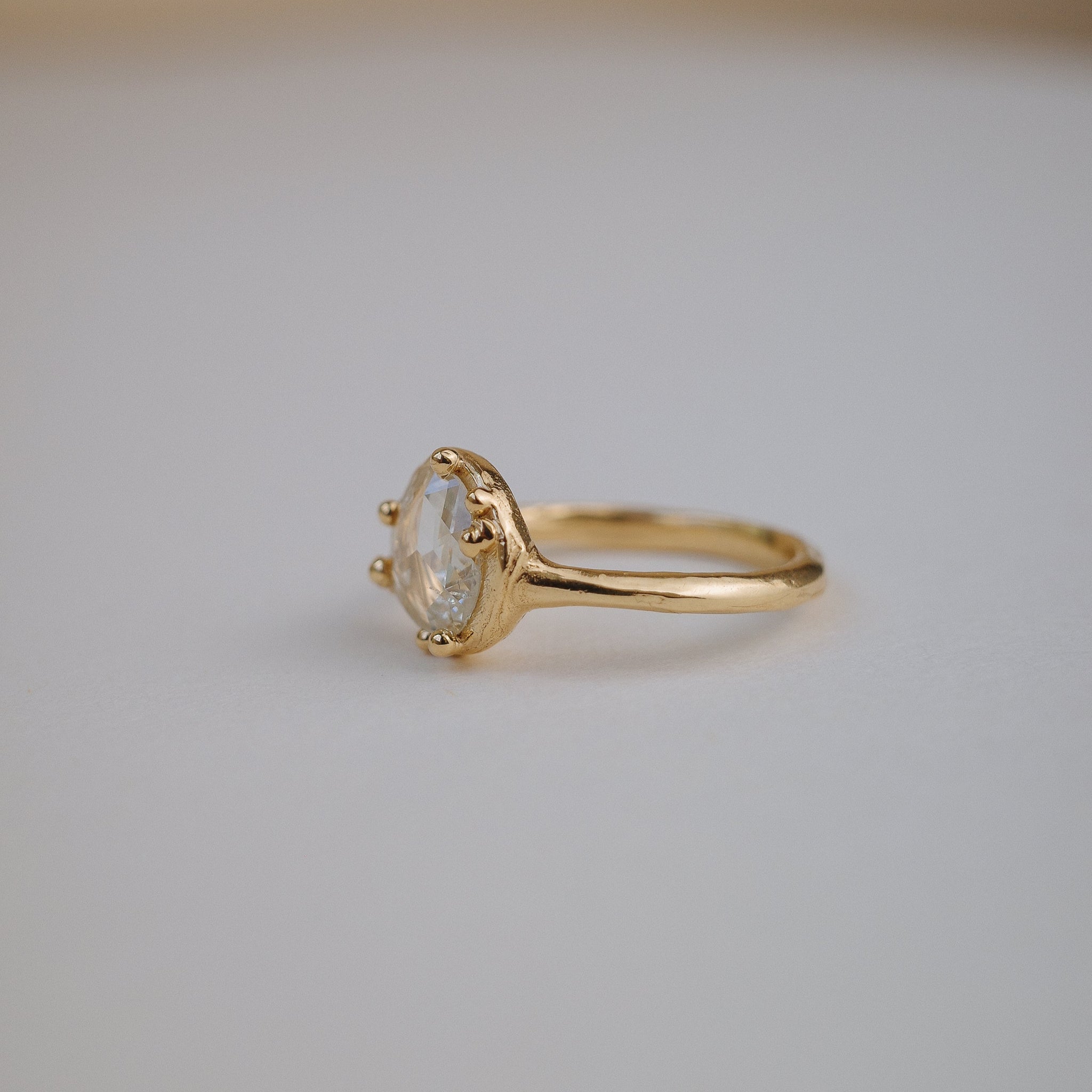 0.60ct Round Rosecut <br><b> We Are Arrow </b>| Antique Rosecut Diamond Solitaire