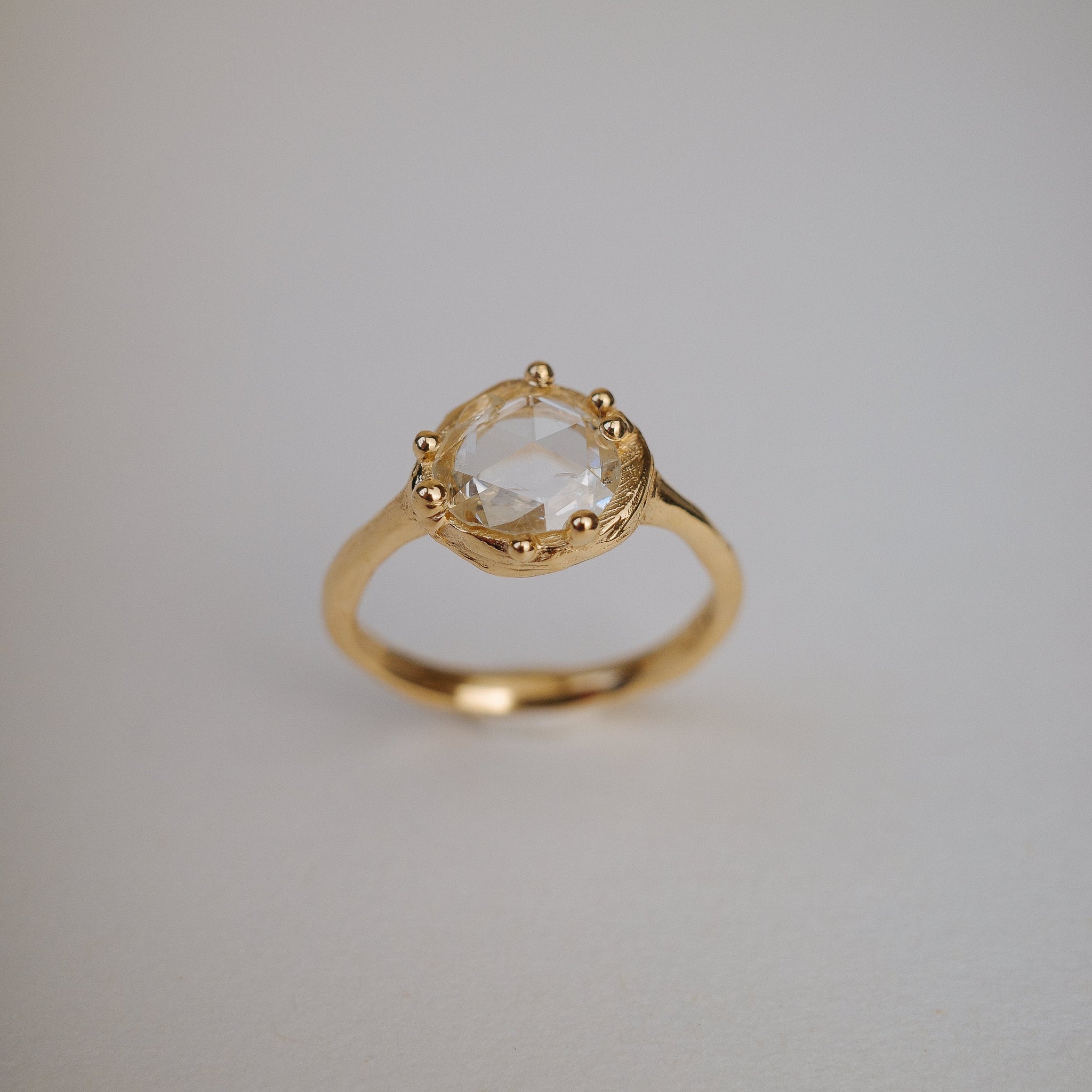 0.60ct Round Rosecut <br><b> We Are Arrow </b>| Antique Rosecut Diamond Solitaire