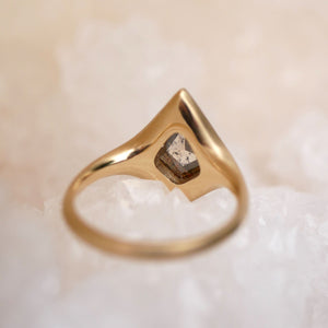 1.44ct Kite Rosecut <br><b> Emily Warden Designs </b>| Rustic Kite Diamond Signet