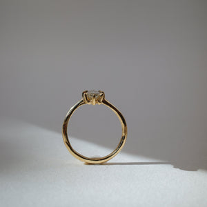 1.01ct Geo Oval Step Cut <br> <b>We Are Arrow </b>| Champagne Diamond Solitaire