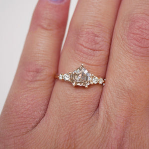 1.58ct Champagne Shield Step Cut <br><b>Emily Warden Designs</b> | Champagne Diamond Ring