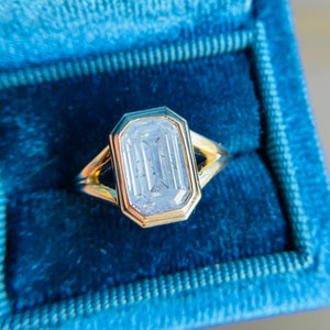 2.16ct Fancy White Cut Corner Rectangle Step Cut <br><b> Jilian Maddin </b>| Diamond Fontaine Ring