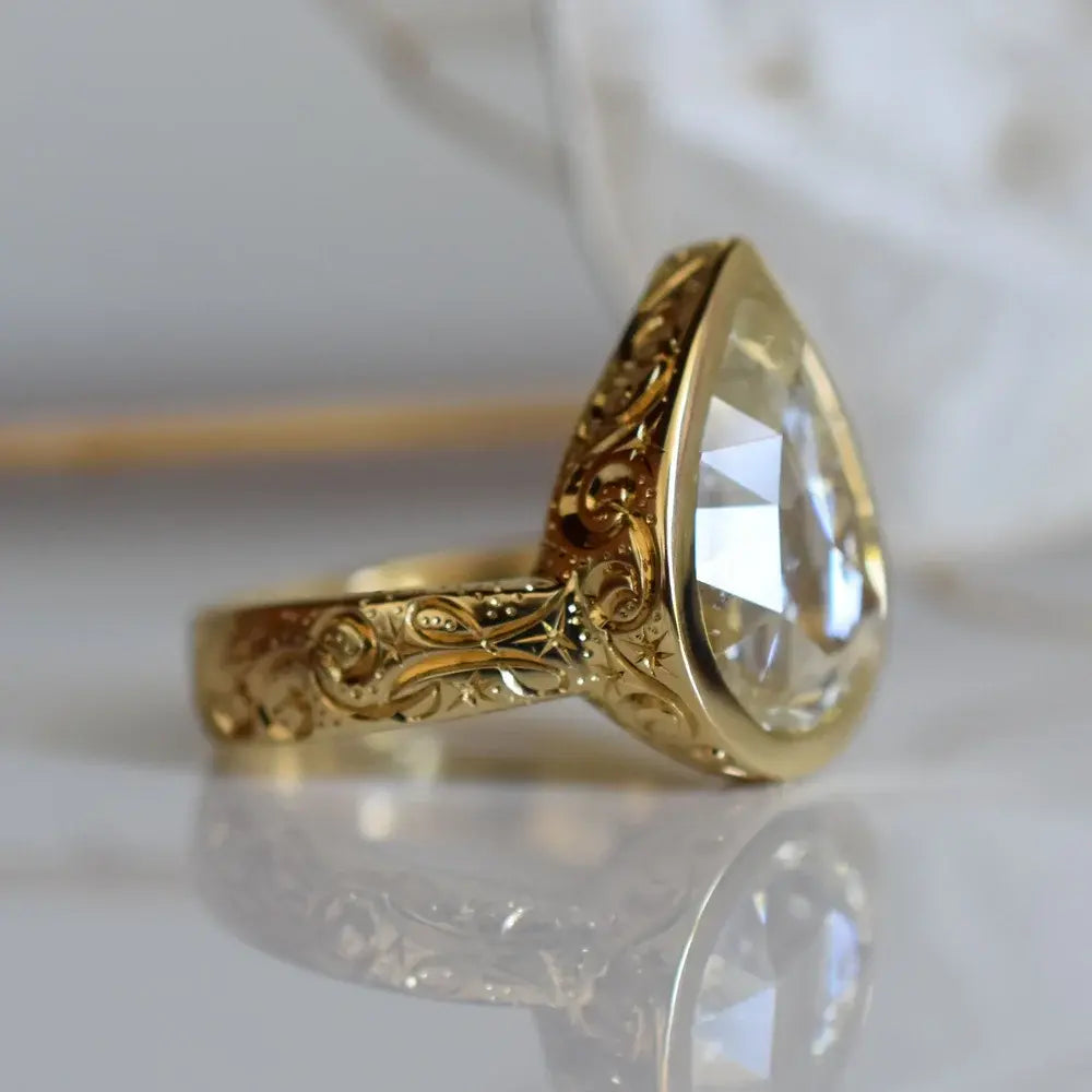 5.89ct Pear Rosecut <br><b> Erin Hakin </b>| Glorious Pear