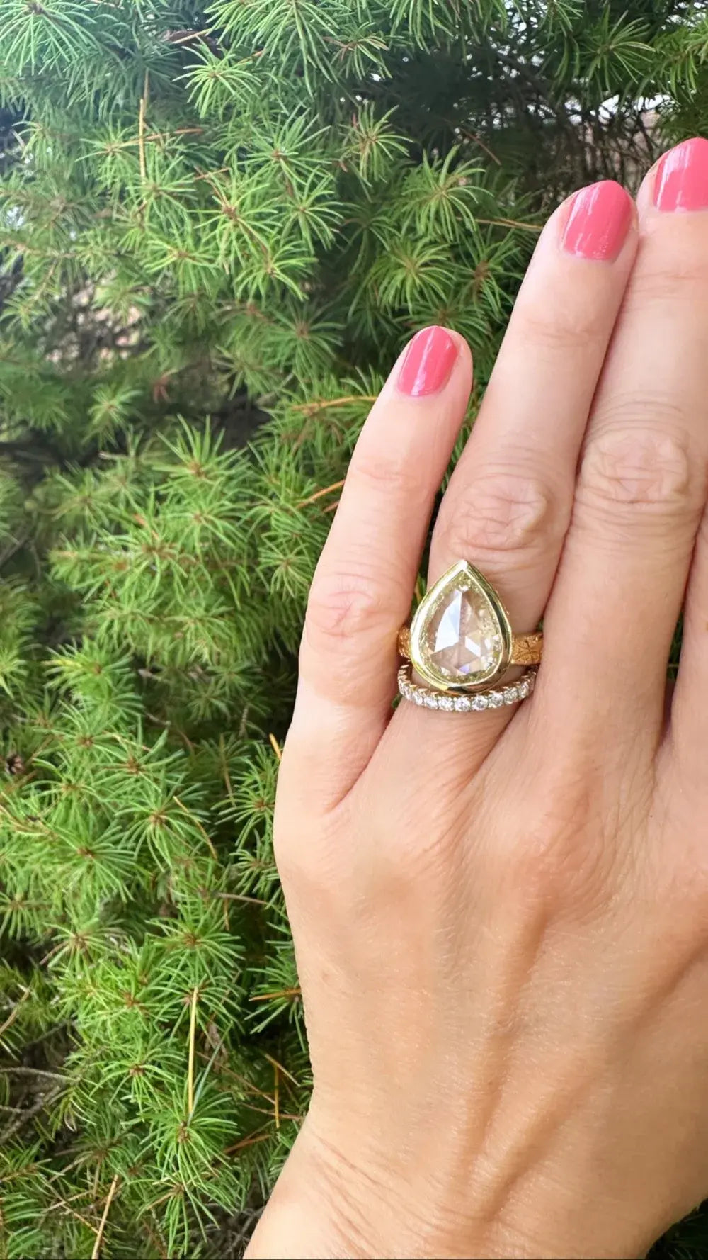 5.89ct Pear Rosecut <br><b> Erin Hakin </b>| Glorious Pear