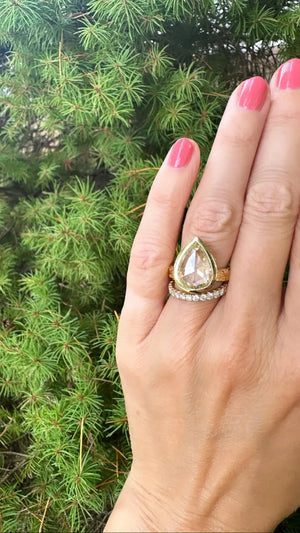 5.89ct Pear Rosecut <br><b> Erin Hakin </b>| Glorious Pear