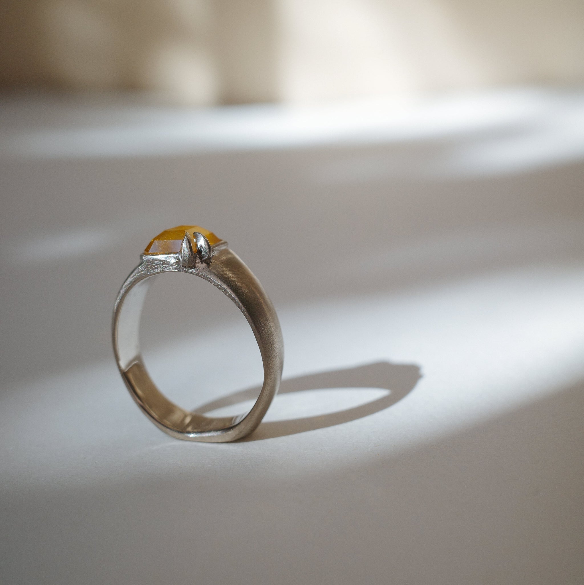 1.74ct Cut Corner Square Rosecut <br><b> We Are Arrow </b>| Honey Diamond Signet