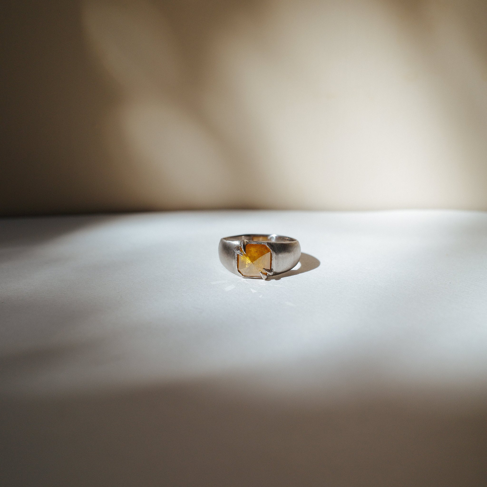 1.74ct Cut Corner Square Rosecut <br><b> We Are Arrow </b>| Honey Diamond Signet