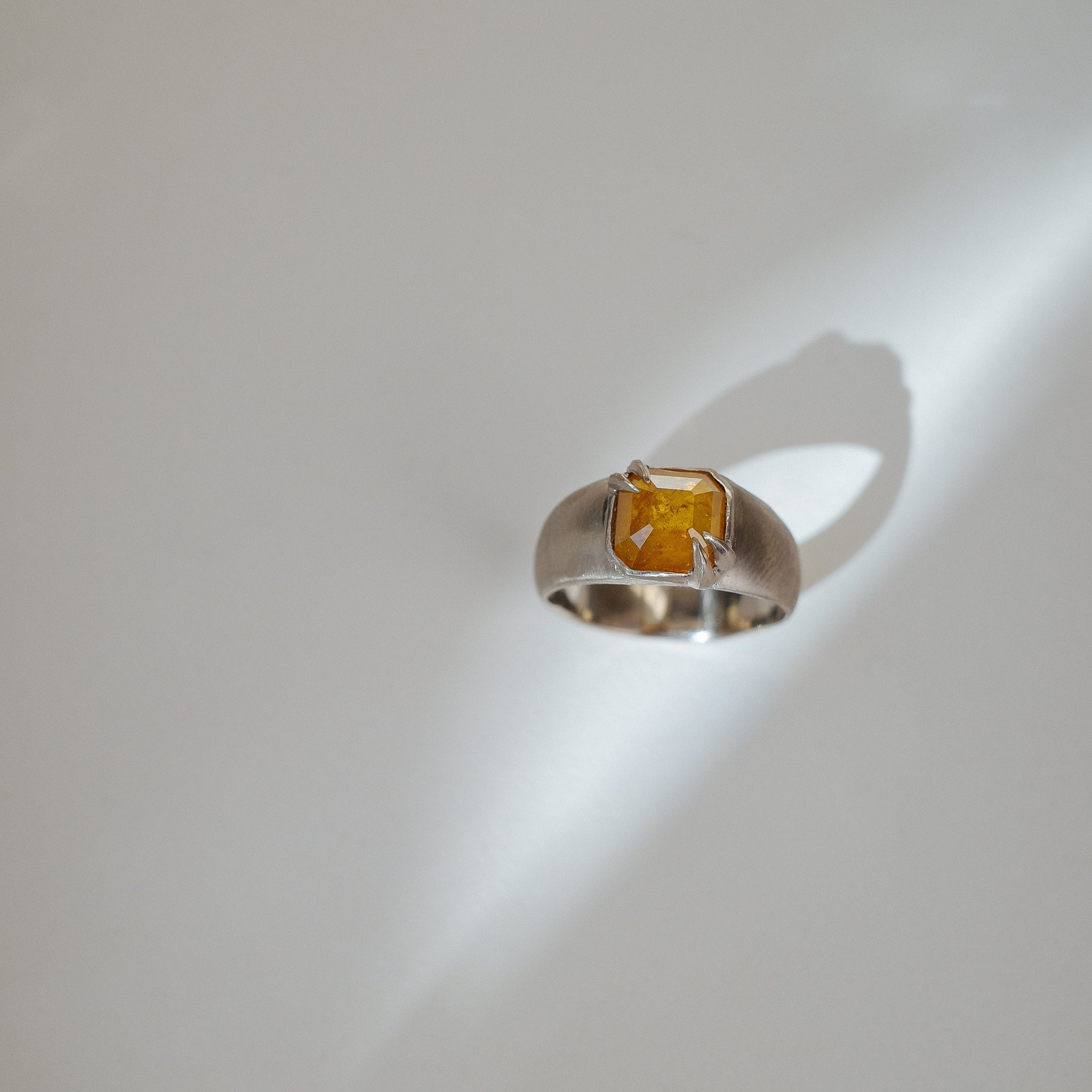 1.74ct Cut Corner Square Rosecut <br><b> We Are Arrow </b>| Honey Diamond Signet