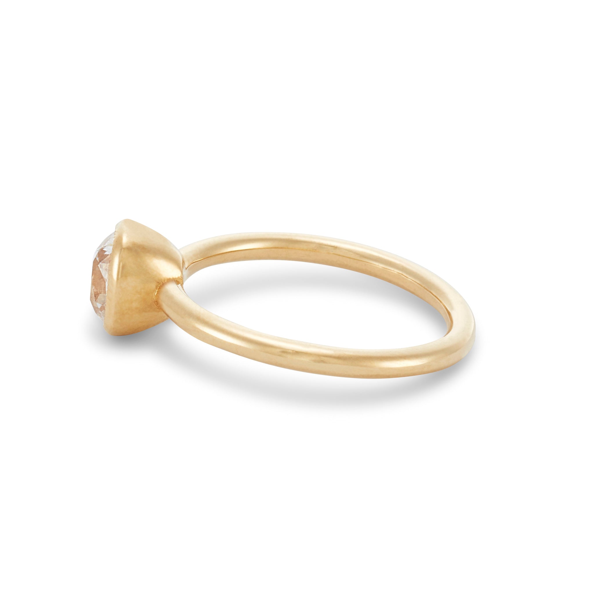 0.88ct Antique Old Mine Cut Diamond <br><b> Brockton Gems</b> | Elongated Old Mine Engagement Ring