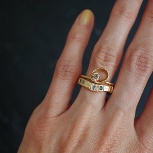 0.30ct Champagne Round Brilliant <br> <b>We Are Arrow</b> | Luz Ring