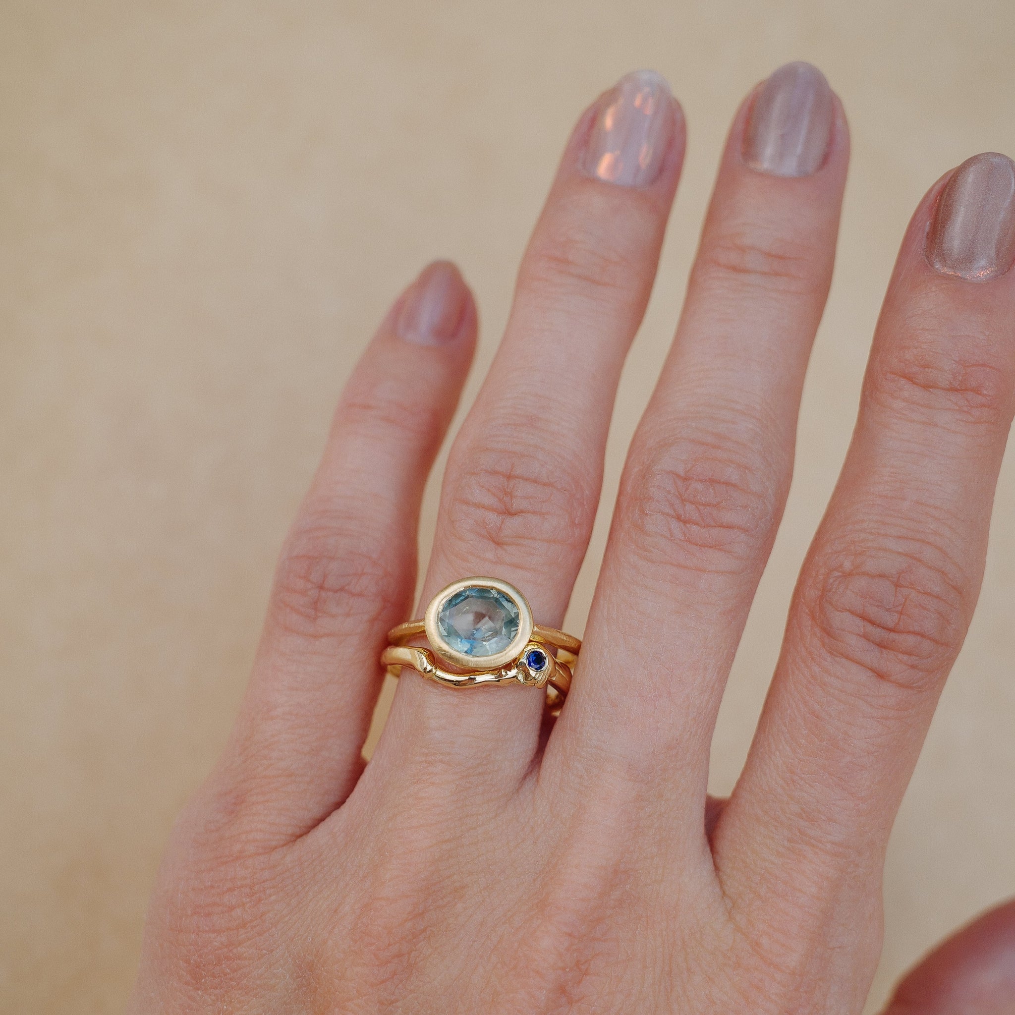 1.65ct Oval Brilliant Sapphire <br><b> We Are Arrow </b>| Sapphire Chalice Ring