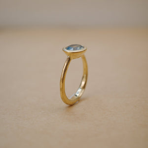 1.65ct Oval Brilliant Sapphire <br><b> We Are Arrow </b>| Sapphire Chalice Ring