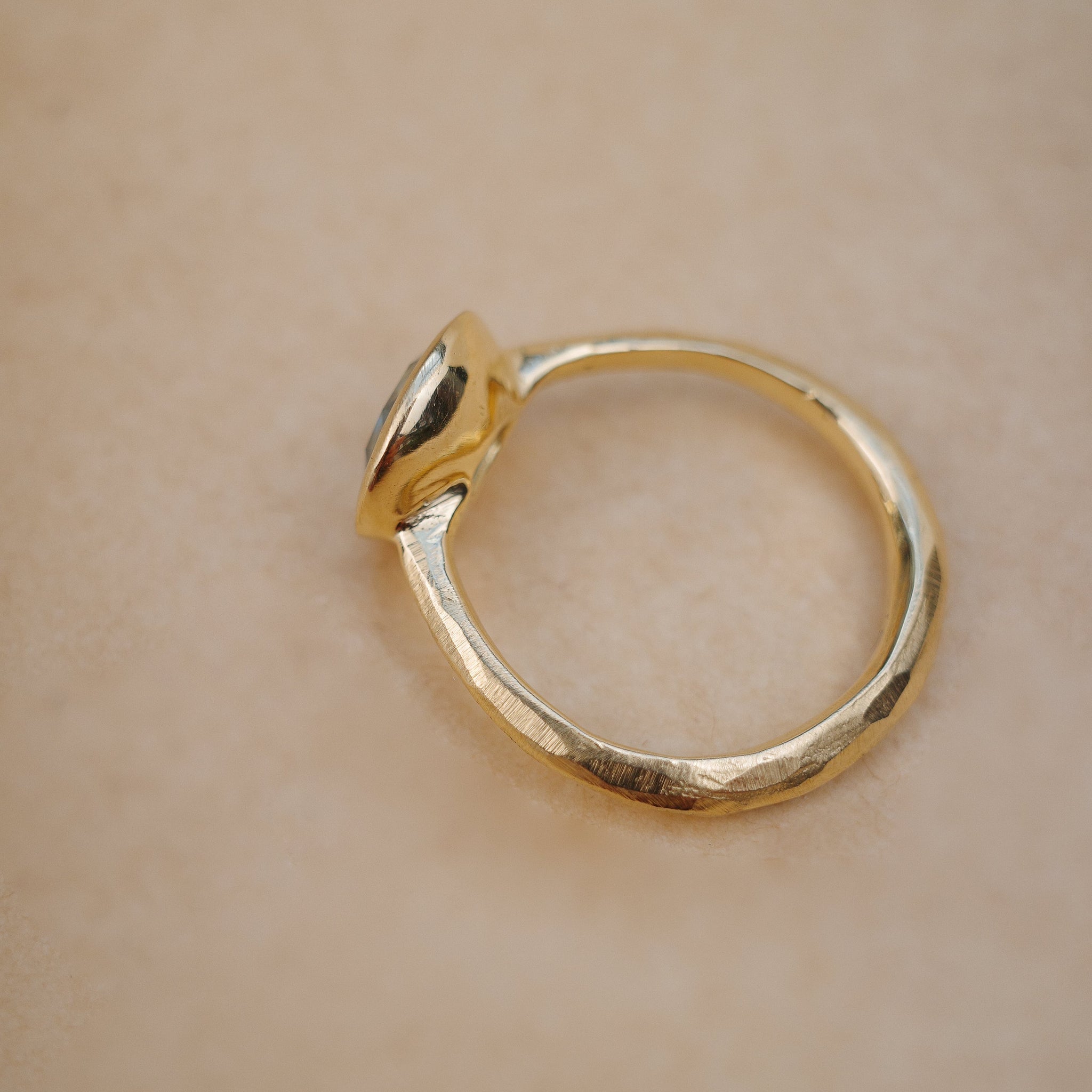 1.65ct Oval Brilliant Sapphire <br><b> We Are Arrow </b>| Sapphire Chalice Ring