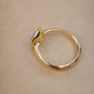 1.65ct Oval Brilliant Sapphire <br><b> We Are Arrow </b>| Sapphire Chalice Ring