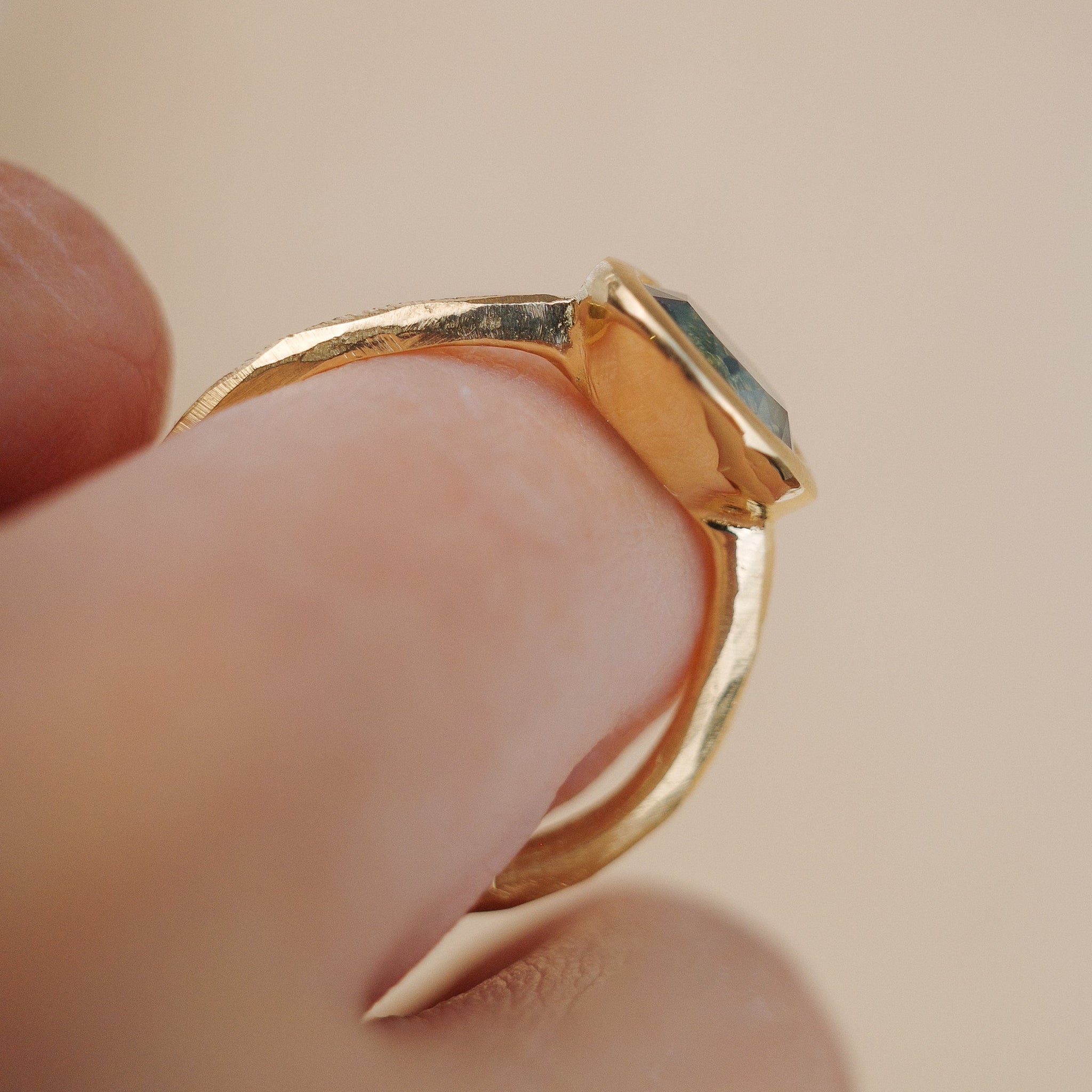 1.65ct Oval Brilliant Sapphire <br><b> We Are Arrow </b>| Sapphire Chalice Ring