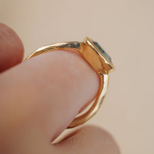 1.65ct Oval Brilliant Sapphire <br><b> We Are Arrow </b>| Sapphire Chalice Ring