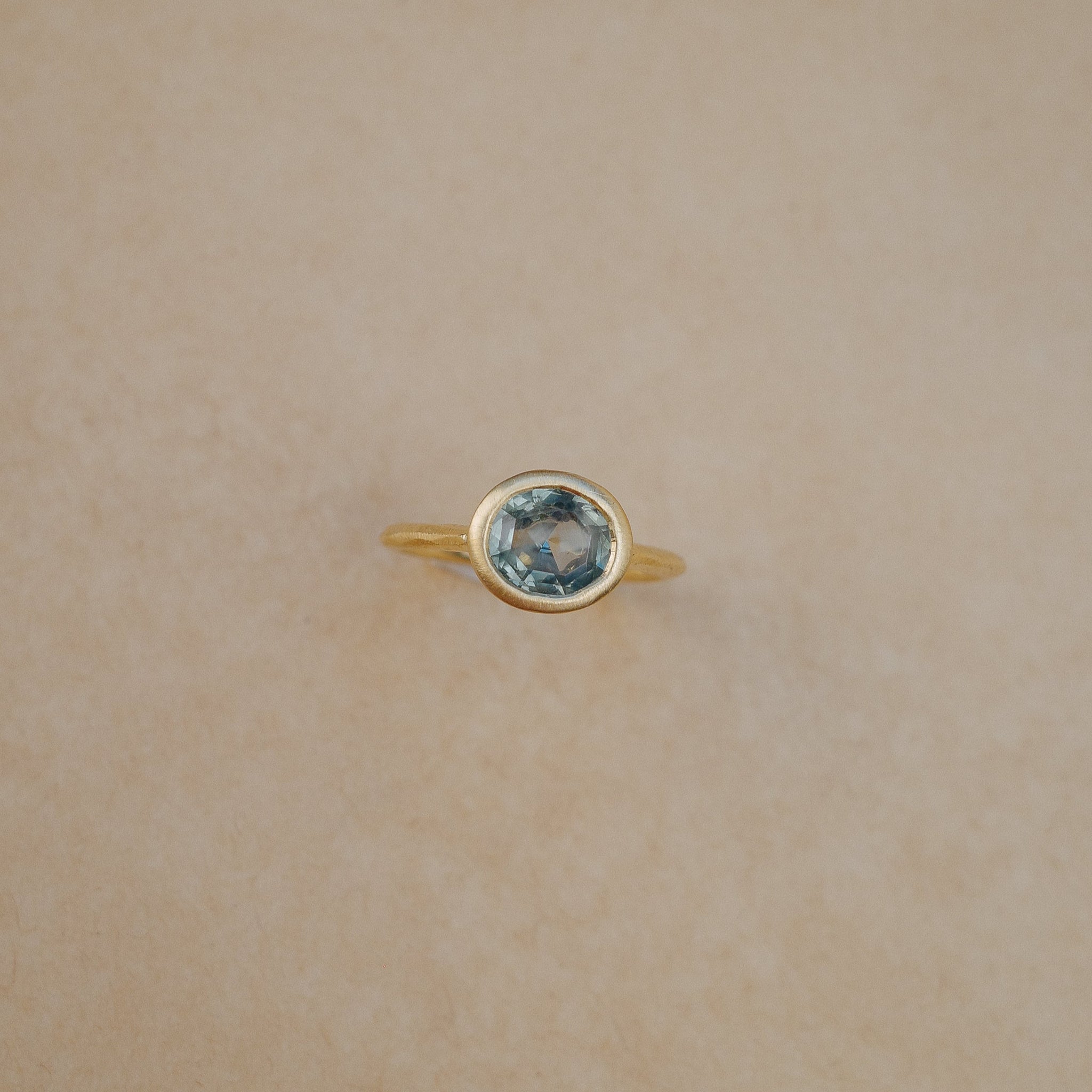 1.65ct Oval Brilliant Sapphire <br><b> We Are Arrow </b>| Sapphire Chalice Ring