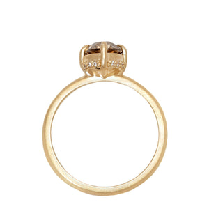 1.03ct Modern Antique Old European Cut <br><b> Emily Warden Designs </b>| Round Hidden Halo Ring