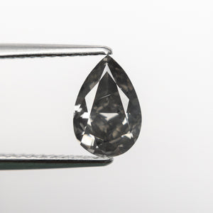 1.25ct 8.73x5.86x3.72mm GIA Fancy Dark Grey Pear Brilliant 18985-01 - Misfit Diamonds