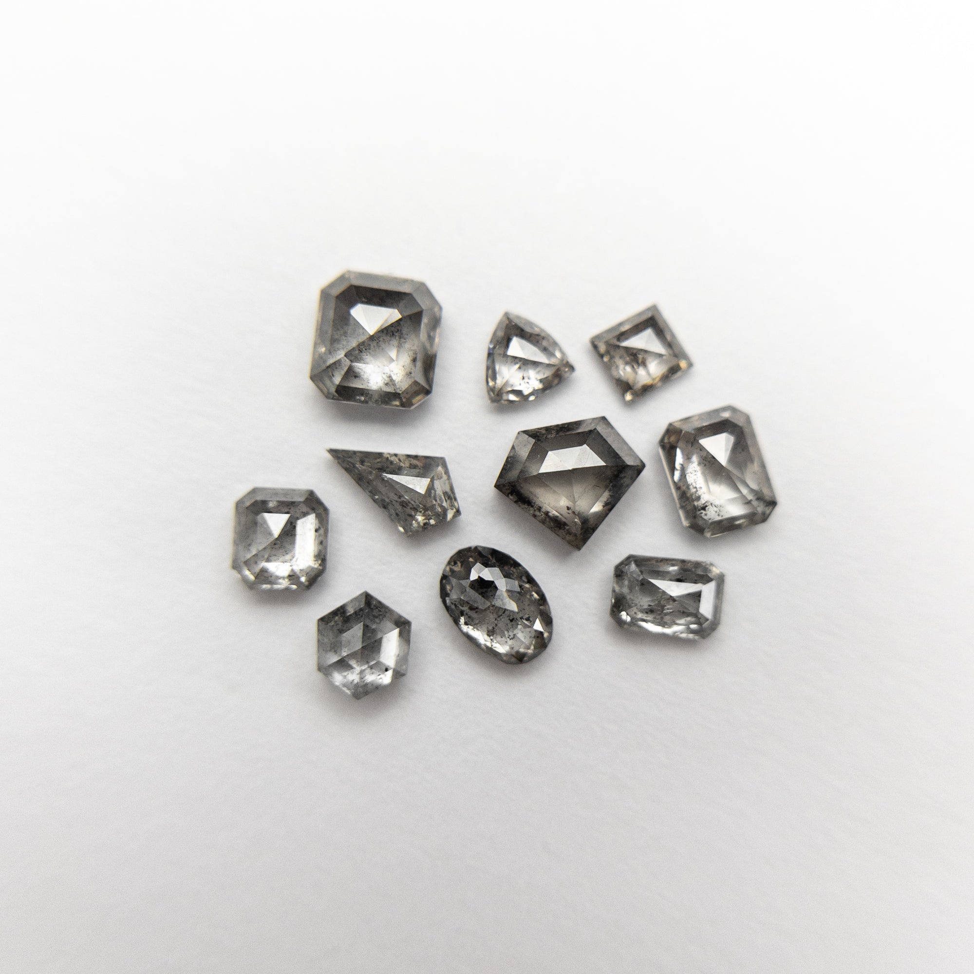 10pc 2.38cttw 4.57-2.73mm Assorted Shape Melee 19156-02 - Misfit Diamonds