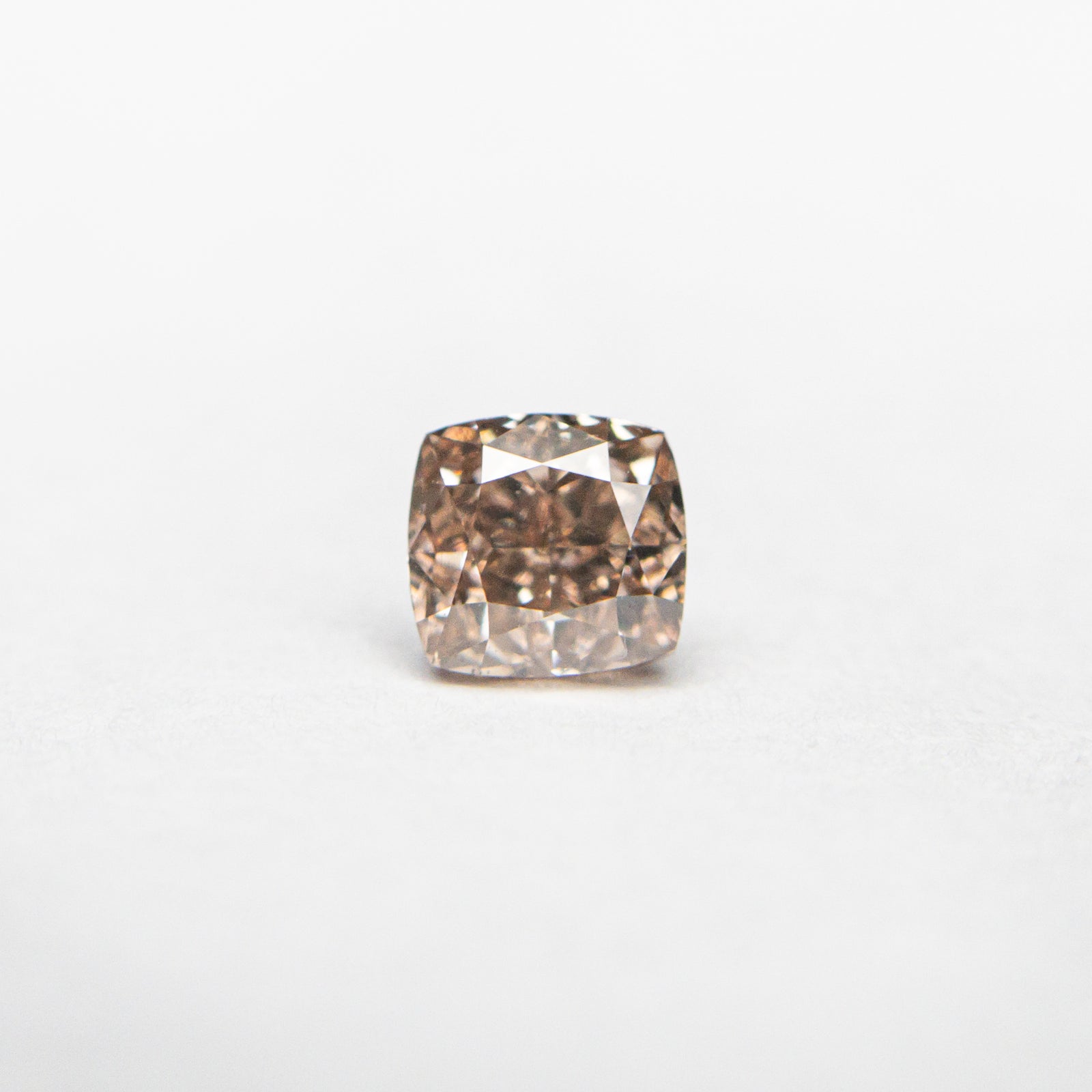 0.35ct 3.92x3.71x2.65mm GIA VS2 Fancy Brown-Pink Cushion Brilliant 🇦🇺 24124-01