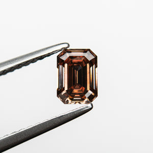 0.70ct 5.73x4.18x2.92mm GIA VS2 Fancy Brown-Pink Cut Corner Rectangle Step Cut 🇦🇺 24138-01