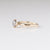 Brilliant Cut Salt And Pepper Diamond Ring side view
