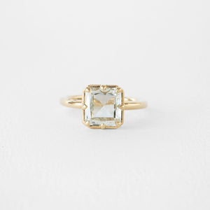 2.21ct Cut Corner Rectangle Rosecut <br><B> June Rings</b> | Mira Ring