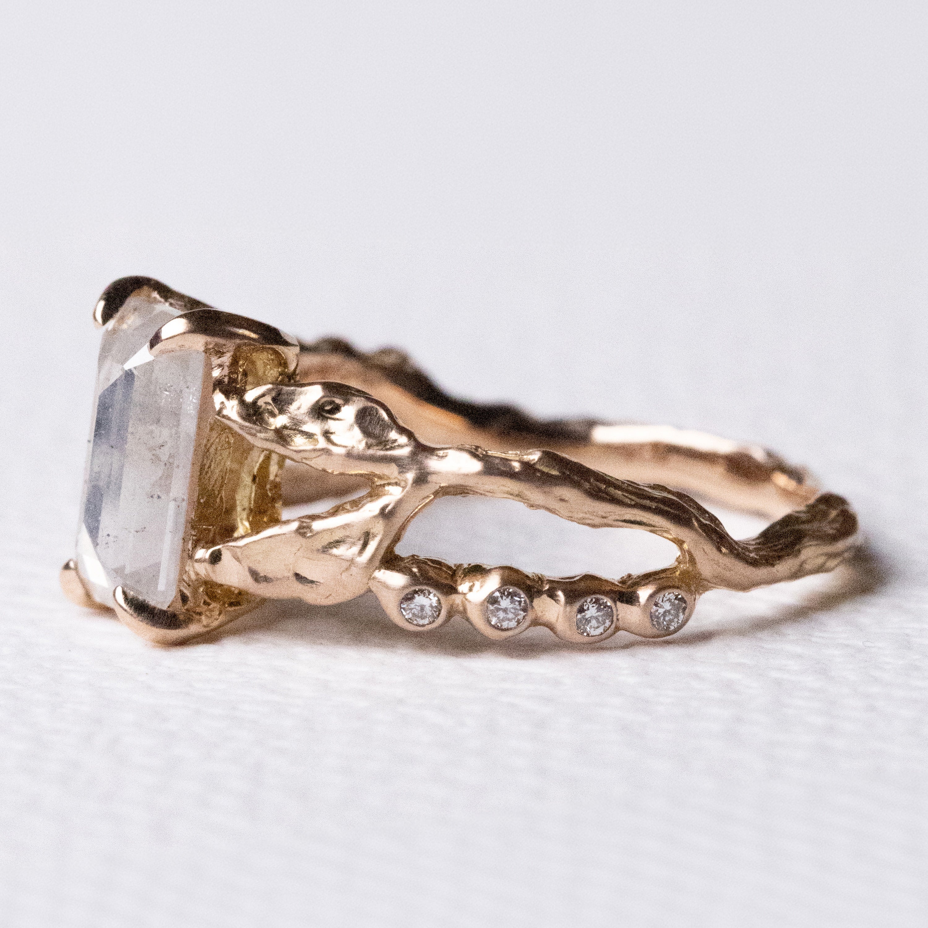 1.07ct Cut Corner Rectangle Rosecut <br><b> Ileava Jewelry</b> | Mina Ring