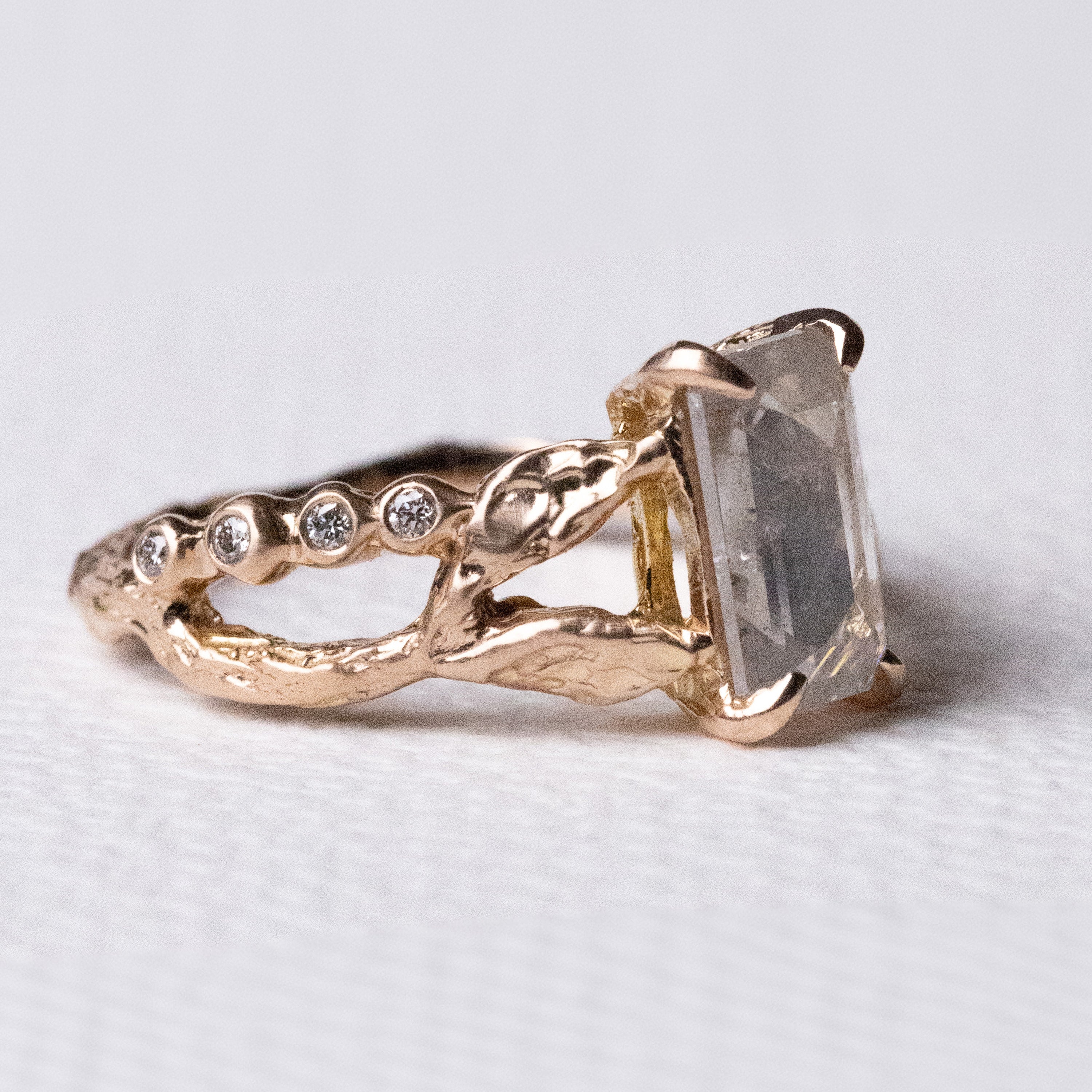 1.07ct Cut Corner Rectangle Rosecut <br><b> Ileava Jewelry</b> | Mina Ring