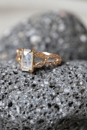 1.07ct Cut Corner Rectangle Rosecut <br><b> Ileava Jewelry</b> | Mina Ring