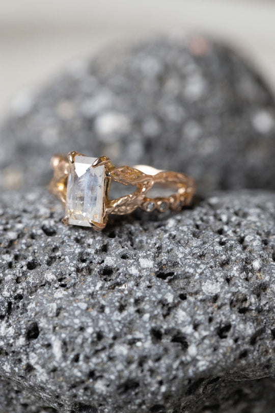 1.07ct Cut Corner Rectangle Rosecut <br><b> Ileava Jewelry</b> | Mina Ring