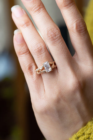 1.07ct Cut Corner Rectangle Rosecut <br><b> Ileava Jewelry</b> | Mina Ring