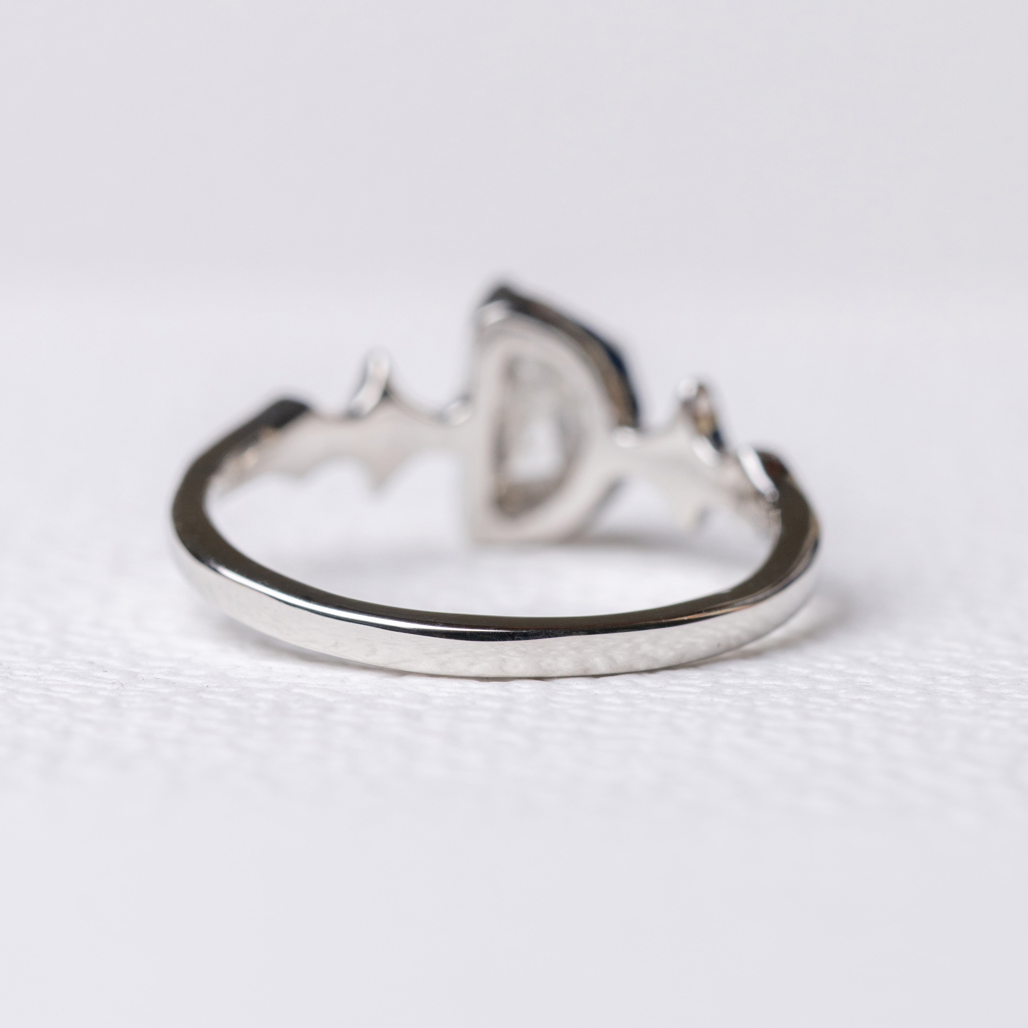 1.00ct Half Moon Rosecut </b><b> Ileava Jewelry </b> | Sylvie Platinum Ring
