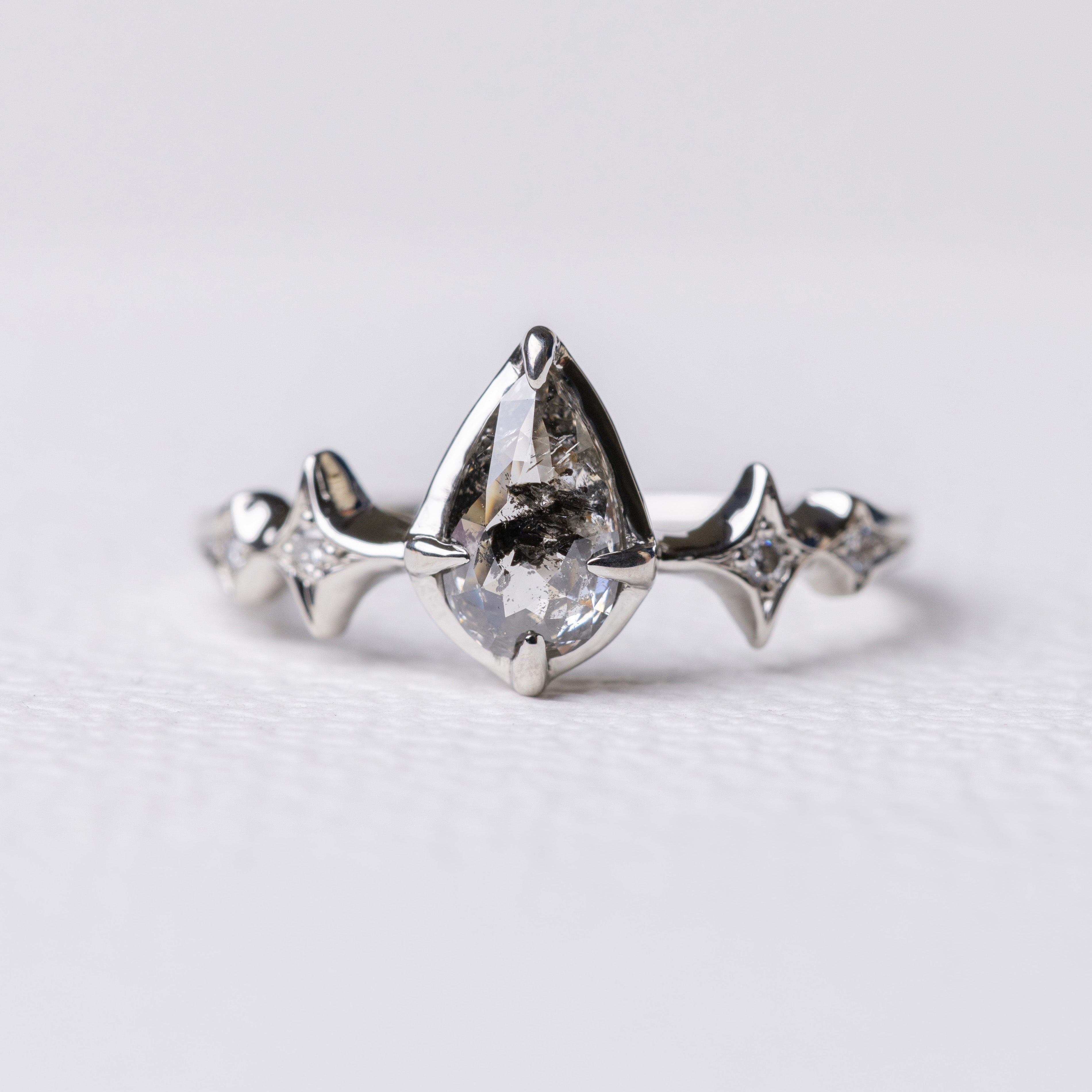 0.97ct Pear Rosecut </b> Ileava Jewelry </b> | Sylvie Ring
