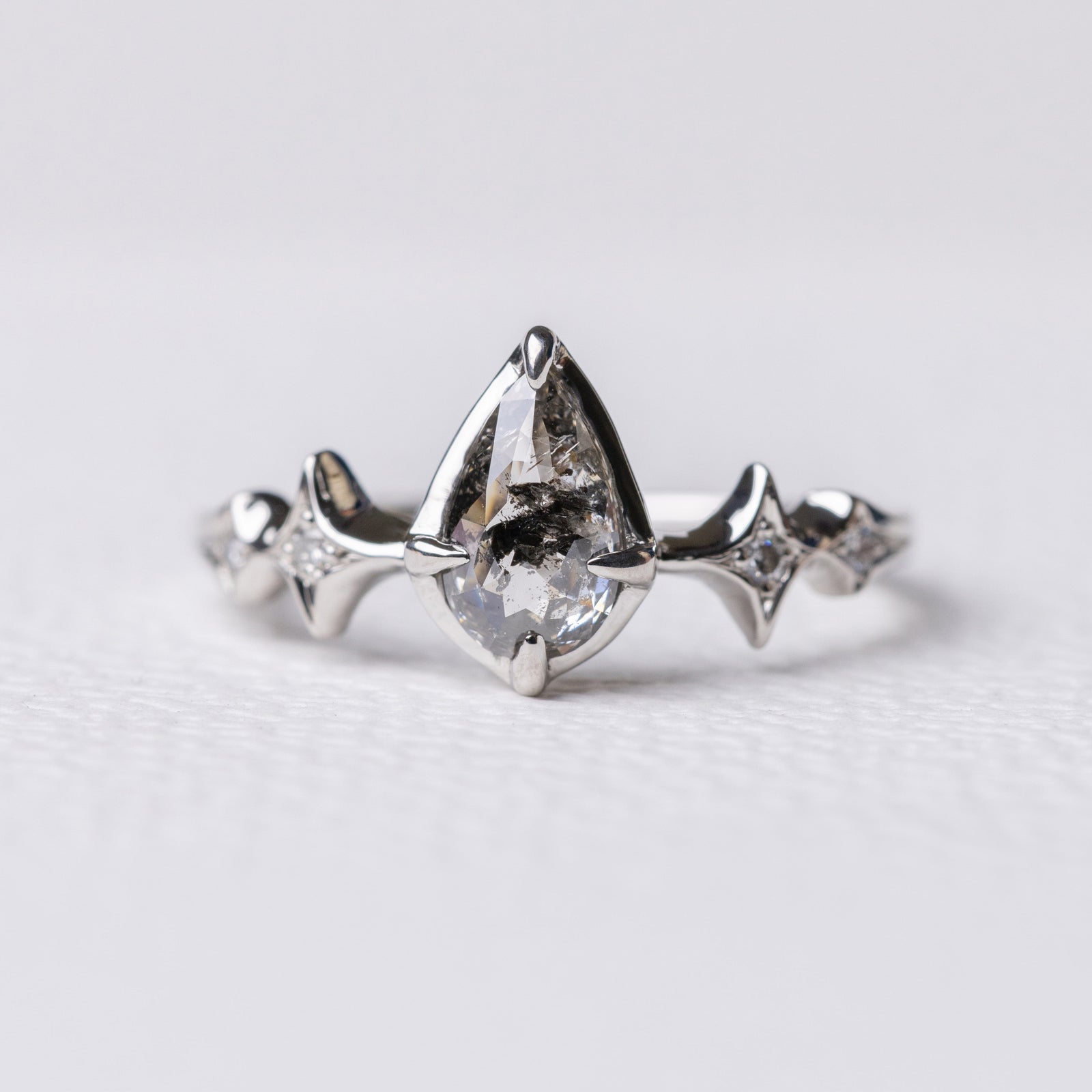 0.97ct Pear Rosecut </b> Ileava Jewelry </b> | Sylvie Ring