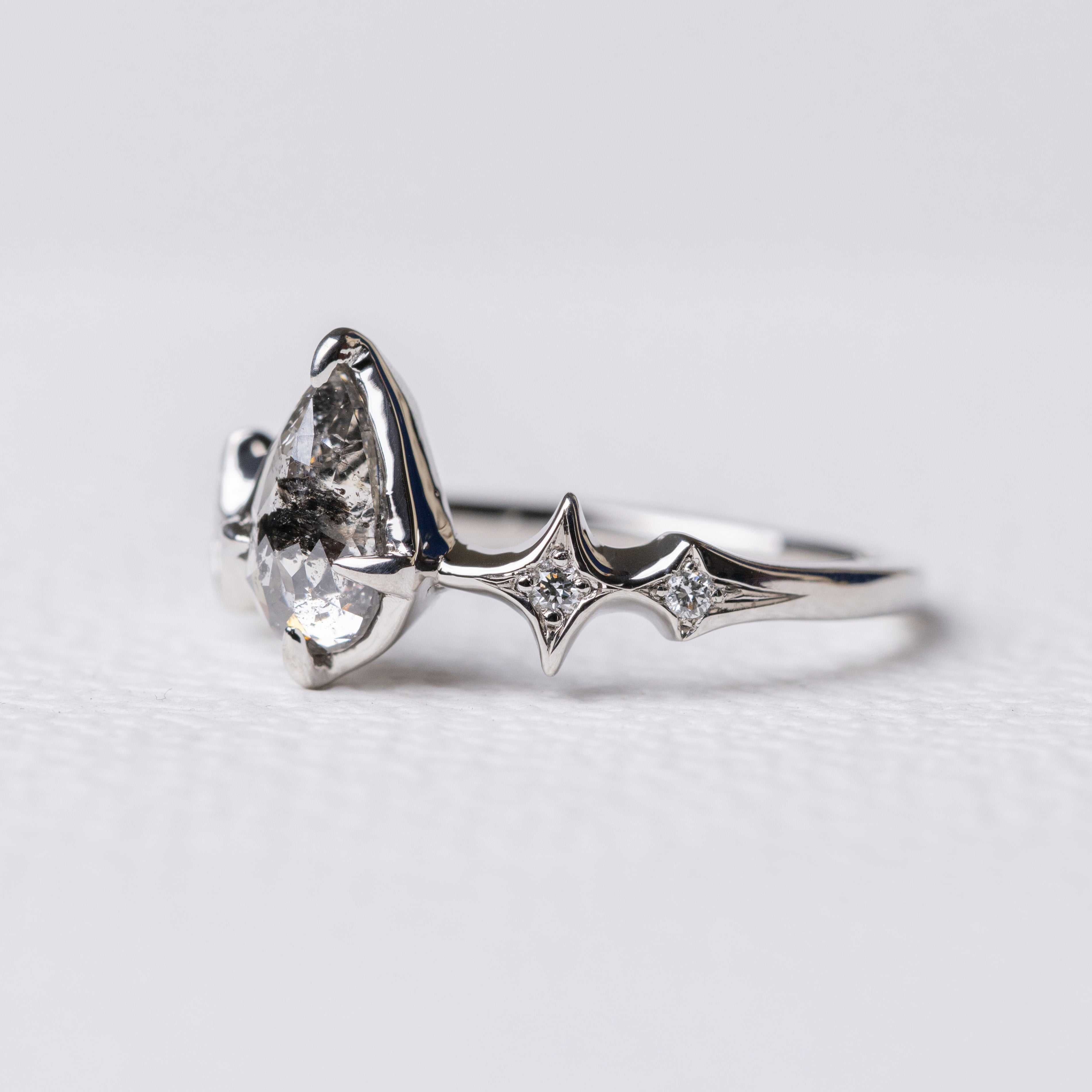 0.97ct Pear Rosecut </b> Ileava Jewelry </b> | Sylvie Ring