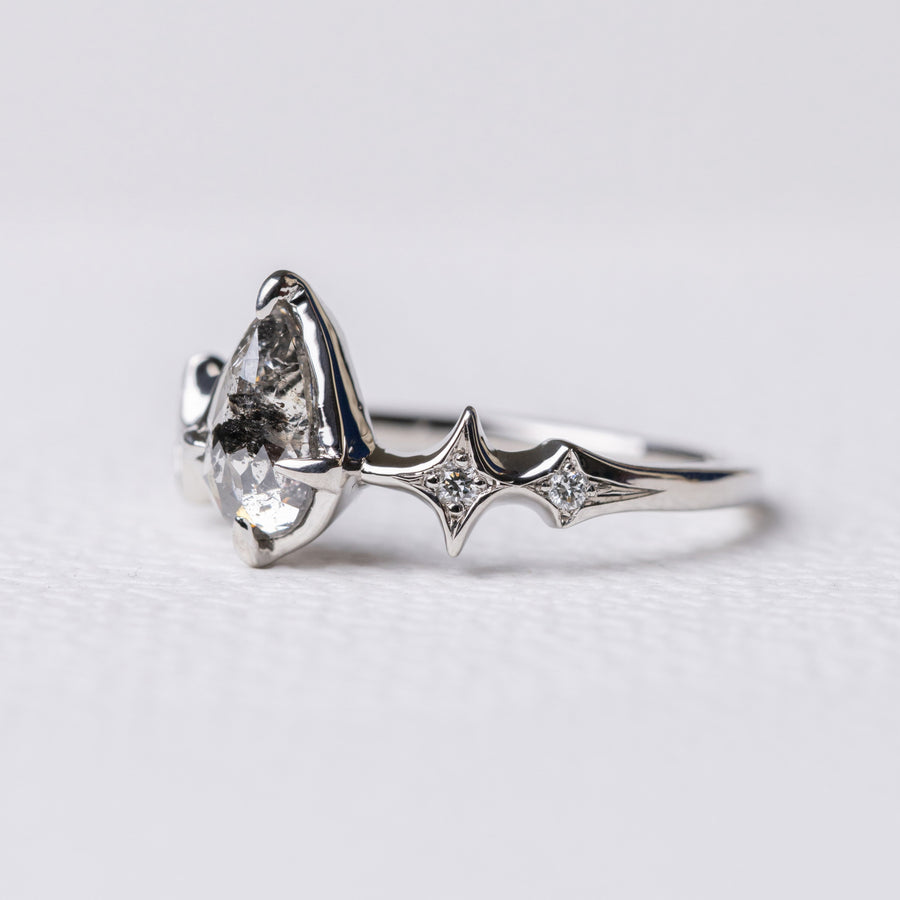0.97ct Pear Rosecut </b> Ileava Jewelry </b> | Sylvie Ring