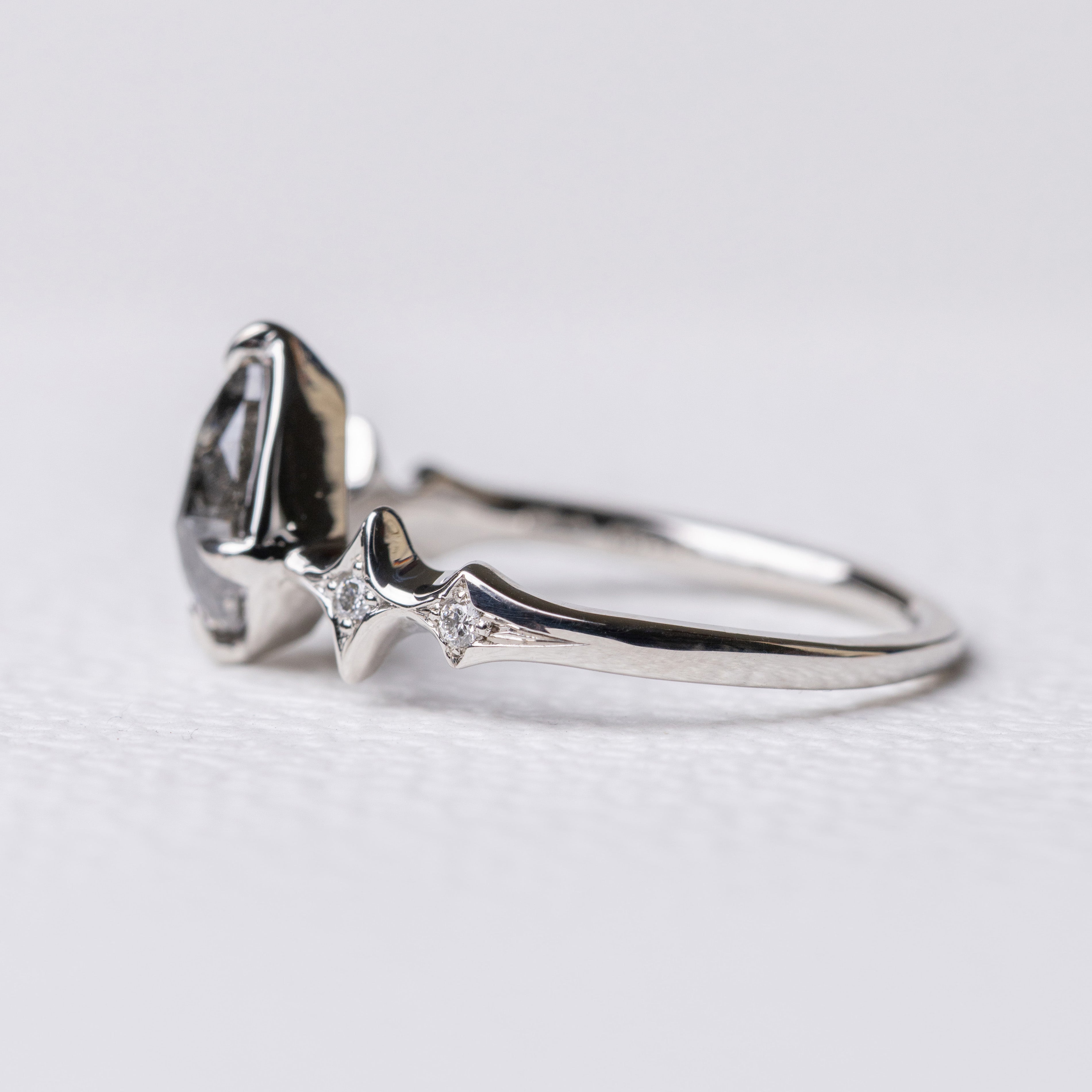 0.97ct Pear Rosecut </b> Ileava Jewelry </b> | Sylvie Ring