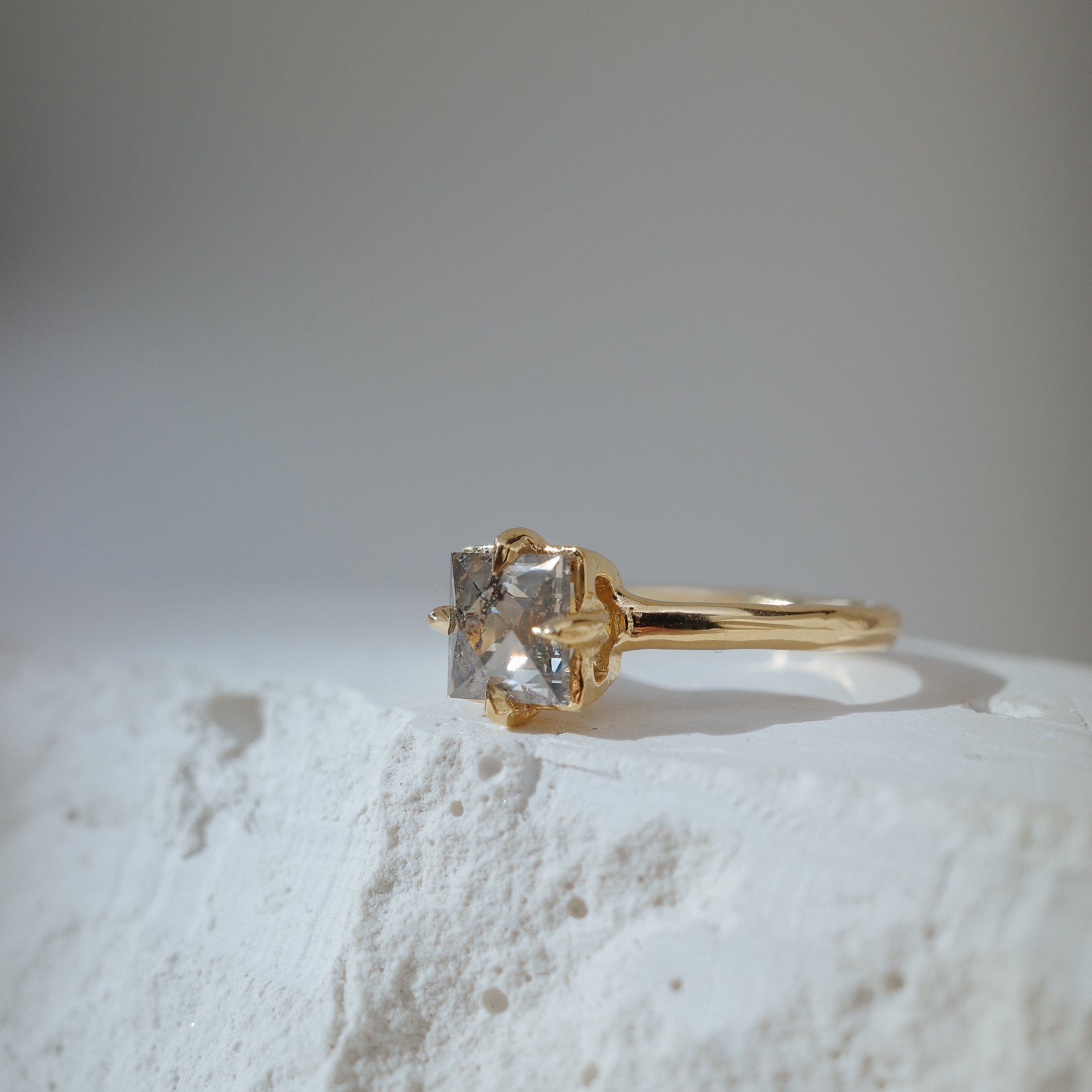 1.25ct Square French Cut <br><b> We are Arrow Ltd </b>| 1/ Modern Antique French Ring