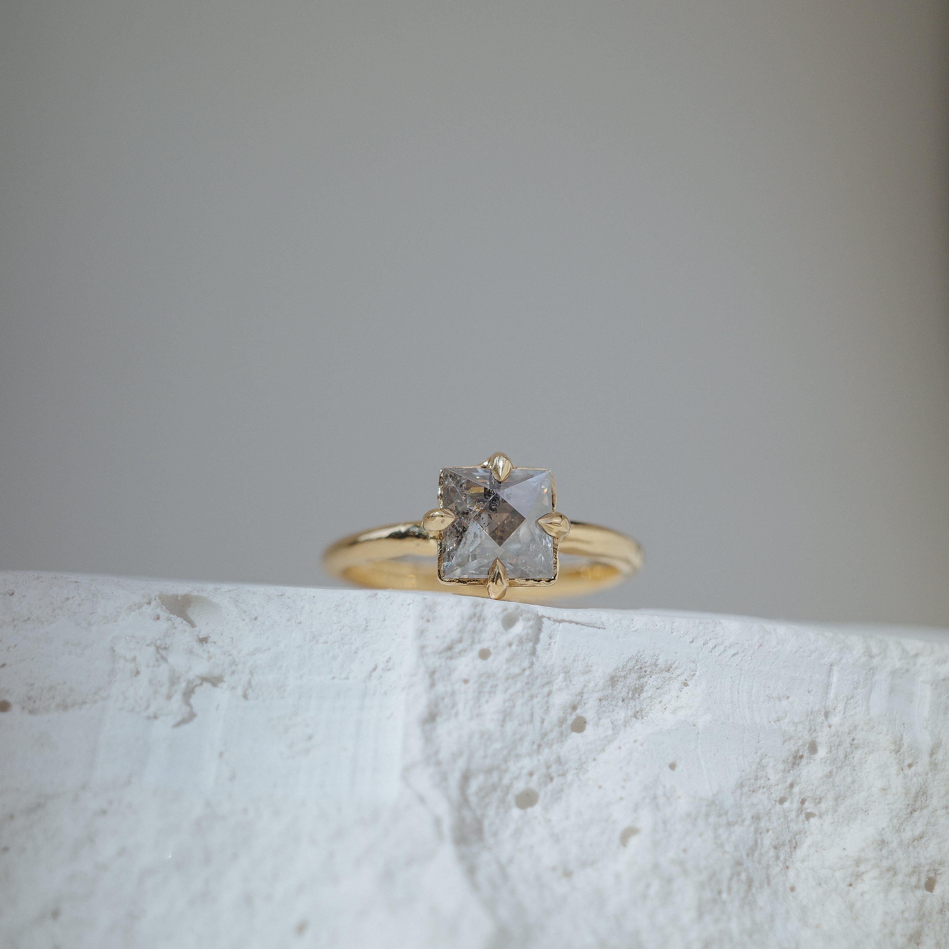 1.25ct Square French Cut <br><b> We are Arrow Ltd </b>| 1/ Modern Antique French Ring