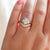 1.00ct Cut Corner Rectangle Step Cut <br><b> Yuliya Chorna Jewellery </b>| Trilogy Diamond Ring