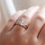 1.00ct Cut Corner Rectangle Step Cut <br><b> Yuliya Chorna Jewellery </b>| Trilogy Diamond Ring