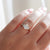 1.00ct Cut Corner Rectangle Step Cut <br><b> Yuliya Chorna Jewellery </b>| Trilogy Diamond Ring