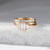 1.00ct Cut Corner Rectangle Step Cut <br><b> Yuliya Chorna Jewellery </b>| Trilogy Diamond Ring