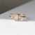 1.00ct Cut Corner Rectangle Step Cut <br><b> Yuliya Chorna Jewellery </b>| Trilogy Diamond Ring